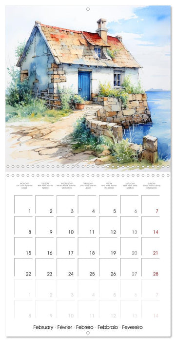 En bord de mer (CALVENDO Calendrier mensuel 2027)