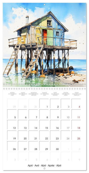 En bord de mer (CALVENDO Calendrier mensuel 2027)