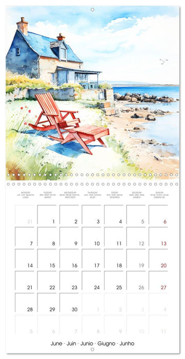 En bord de mer (CALVENDO Calendrier mensuel 2027)