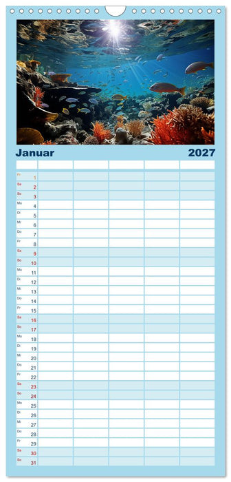 Schnorcheltiefe (CALVENDO Familienplaner 2027)