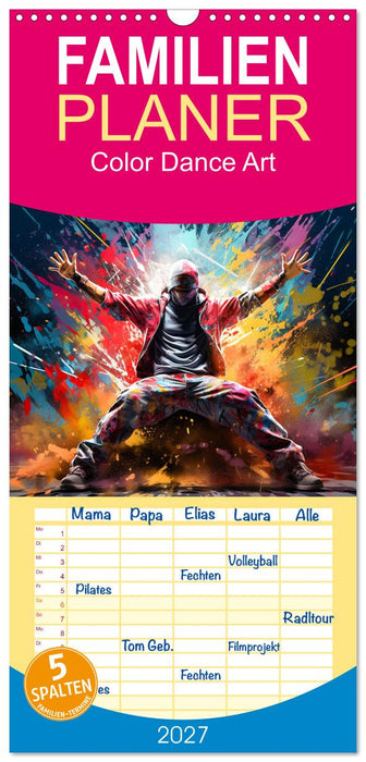 Color Dance Art (CALVENDO Familienplaner 2027)