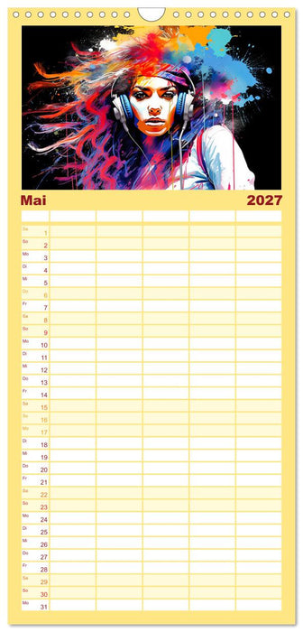 Color Dance Art (CALVENDO Familienplaner 2027)