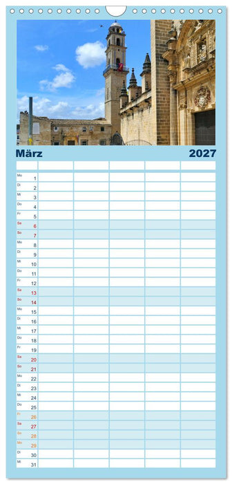 Andalusien, Architektur und Tradition (CALVENDO Familienplaner 2027)