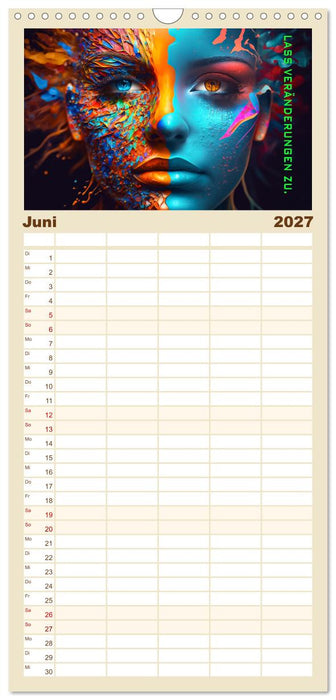 Inneres Gleichgewicht (CALVENDO Familienplaner 2027)