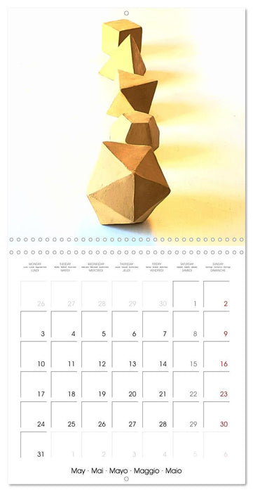 The Platonic Bodies modelled in clay (CALVENDO Monthly Calendar 2027)