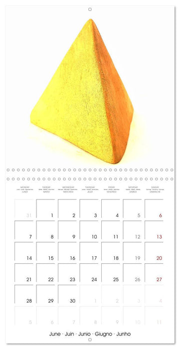 The Platonic Bodies modelled in clay (CALVENDO Monthly Calendar 2027)