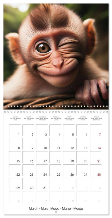 Joie animale - Une année de sourires et d'énergie positive (CALVENDO Calendrier mensuel 2027)