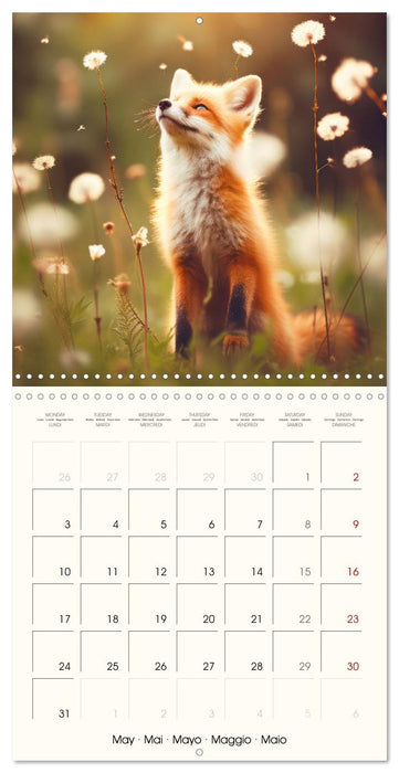 Cute foxes (CALVENDO Monthly Calendar 2027)