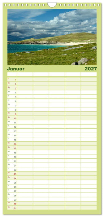 Schottlands wilde Inseln (CALVENDO Familienplaner 2027)