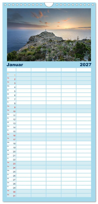 Mehr Licht am Meeresrand (CALVENDO Familienplaner 2027)