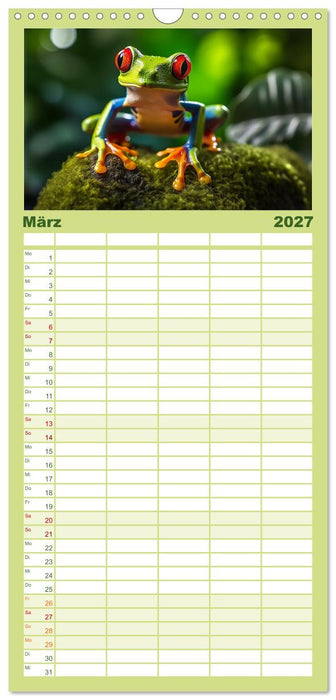 Quer durch die Tierwelt der Erde (CALVENDO Familienplaner 2027)