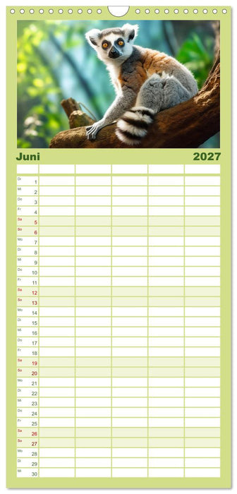 Quer durch die Tierwelt der Erde (CALVENDO Familienplaner 2027)