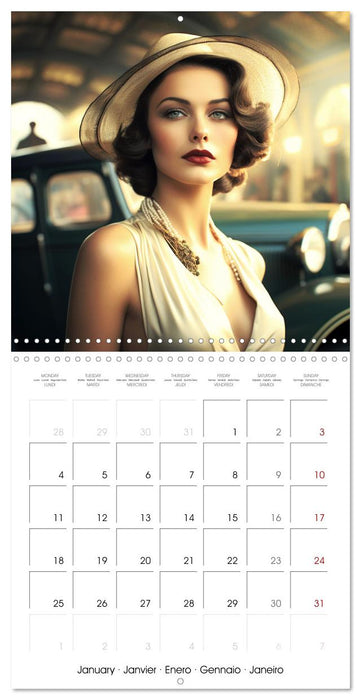 Grâce des années 30 (CALVENDO Calendrier mensuel 2027)