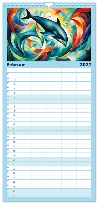 Unterwasserwelt, bunt und wunderschön (CALVENDO Familienplaner 2027)