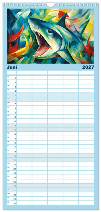 Unterwasserwelt, bunt und wunderschön (CALVENDO Familienplaner 2027)