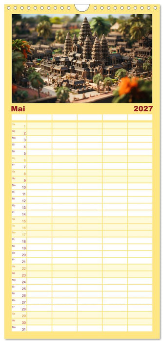 Miniatur Reise (CALVENDO Familienplaner 2027)