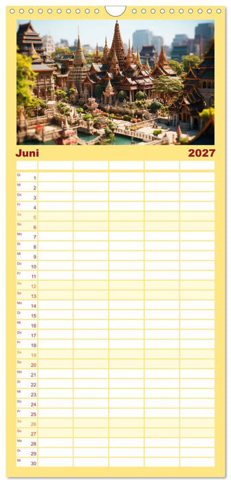 Miniatur Reise (CALVENDO Familienplaner 2027)