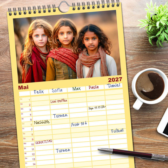 Kinder verzaubern uns (CALVENDO Familienplaner 2027)