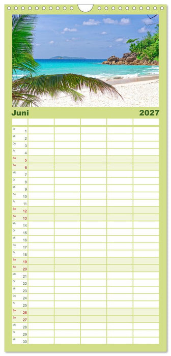 Sagenhafte Seychellen - Idylle im Indischen Ozean (CALVENDO Familienplaner 2027)