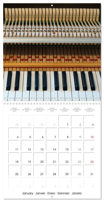 Moments de Piano (CALVENDO Calendrier mensuel 2027)