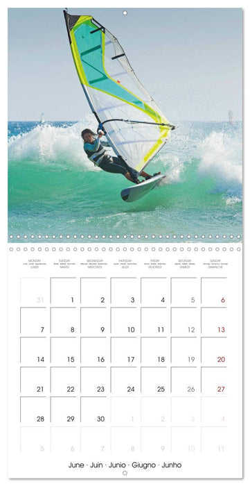 Planche à voile: Eau, écume et vagues (CALVENDO Calendrier mensuel 2027)