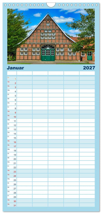 Baukunst Fachwerk (CALVENDO Familienplaner 2027)