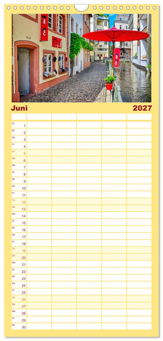 Freiburg - Die entspannte Stadt im Breisgau (CALVENDO Familienplaner 2027)