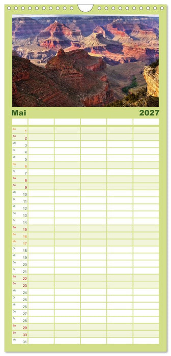 Grand Canyon, Nationalpark (CALVENDO Familienplaner 2027)