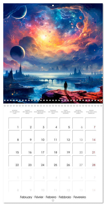 DISTANT WORLDS Explore the universe (CALVENDO Monthly Calendar 2027)