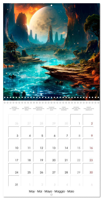 DISTANT WORLDS Explore the universe (CALVENDO Monthly Calendar 2027)