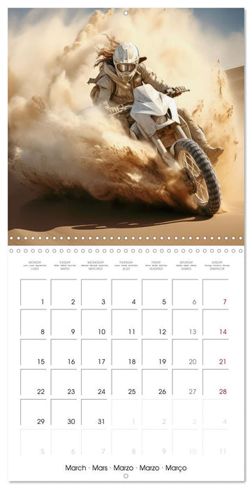 Motorbike desert race (CALVENDO Monthly Calendar 2027)