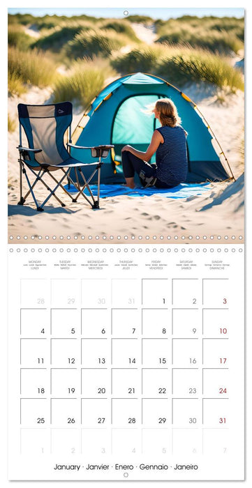Camping holiday adventure - AI camping dreams for holiday planning (CALVENDO Monthly Calendar 2027)
