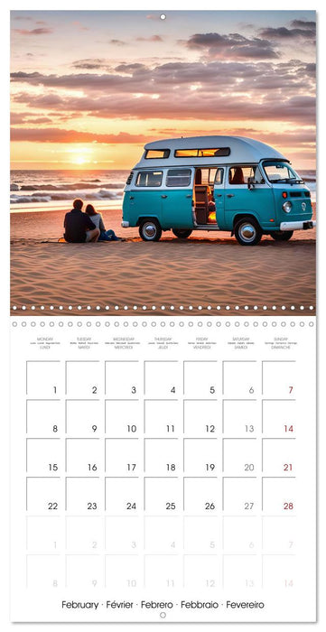 Camping holiday adventure - AI camping dreams for holiday planning (CALVENDO Monthly Calendar 2027)