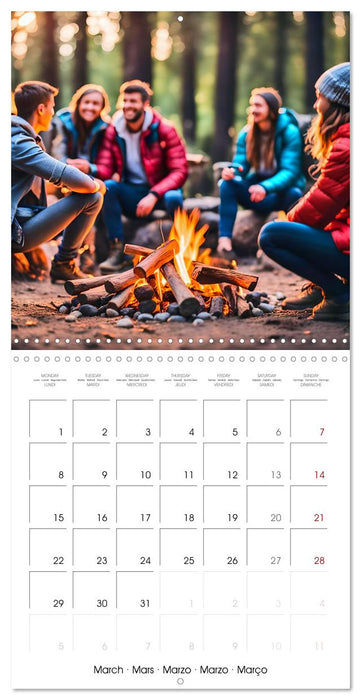 Camping holiday adventure - AI camping dreams for holiday planning (CALVENDO Monthly Calendar 2027)