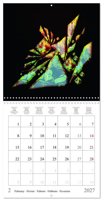 Une harmonie colorée (CALVENDO Calendrier mensuel 2027)