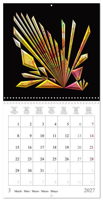 Une harmonie colorée (CALVENDO Calendrier mensuel 2027)