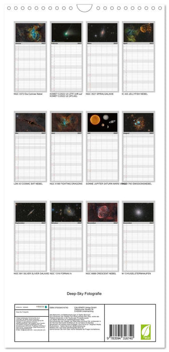 Deep-Sky Fotografie (CALVENDO Familienplaner 2027)