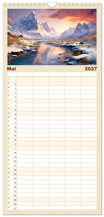 Faszinierender Norden (CALVENDO Familienplaner 2027)