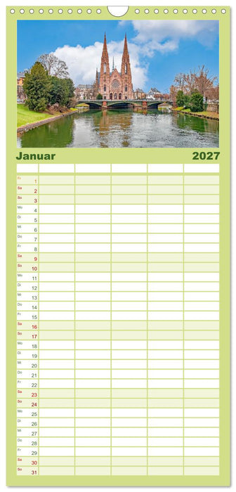 Straßburg - Elsässische Metropole (CALVENDO Familienplaner 2027)