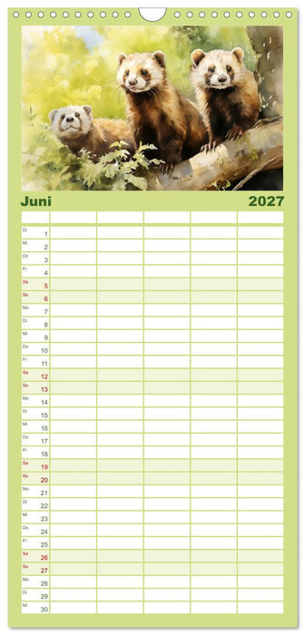 Zwölf Monate im Wald (CALVENDO Familienplaner 2027)