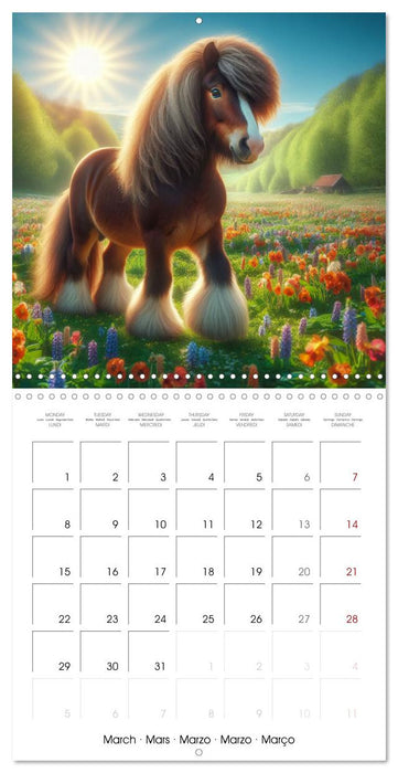 The majestic beauty of Gypsy Vanner (CALVENDO Monthly Calendar 2027)