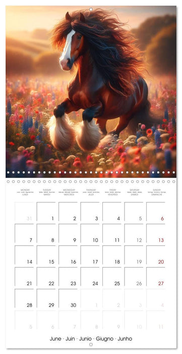 The majestic beauty of Gypsy Vanner (CALVENDO Monthly Calendar 2027)