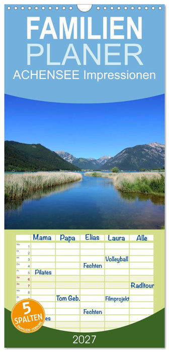 ACHENSEE Impressionen (CALVENDO Familienplaner 2027)