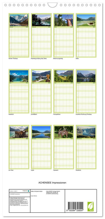 ACHENSEE Impressionen (CALVENDO Familienplaner 2027)