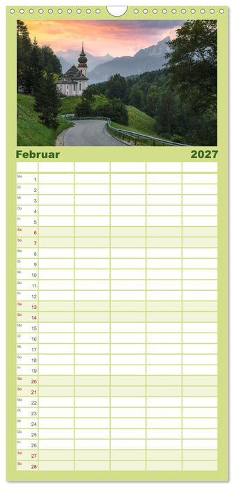 Verzauberte Bergwelten (CALVENDO Familienplaner 2027)