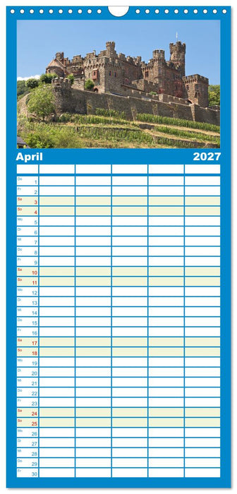 Oberes Mittelrheintal Sehnsuchtsziel für Romantiker (CALVENDO Familienplaner 2027)