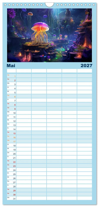 Unten im Meer ist was los (CALVENDO Familienplaner 2027)