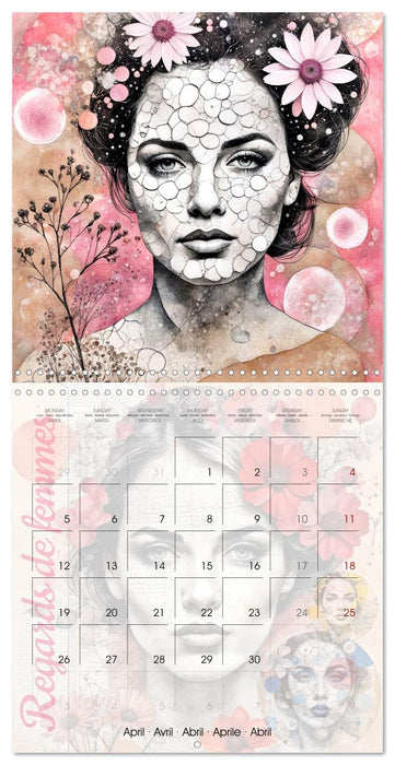 Regards de femmes (CALVENDO Calendrier mensuel 2027)