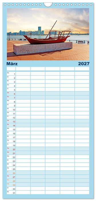 Abu Dhabi - Bezaubernde Metropole (CALVENDO Familienplaner 2027)