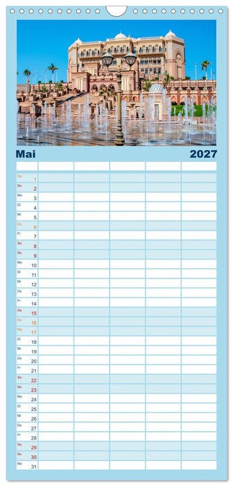 Abu Dhabi - Bezaubernde Metropole (CALVENDO Familienplaner 2027)